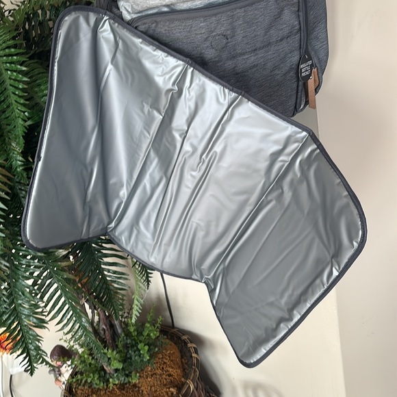 Brand New Eddie Bauer Cascade Back Pack Diaper Bag Two Tone Gray Organizer - Picture 12 of 16